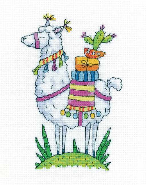 Llama Cross Stitch Kit by Heritage Crafts