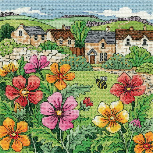 Country Village Cross Stitch Kit by Heritage Crafts
