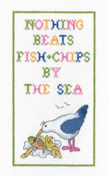 By the Sea Cross Stitch Kit by Heritage Crafts