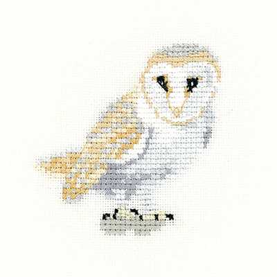Barn Owl Cross Stitch Kit by Heritage Crafts