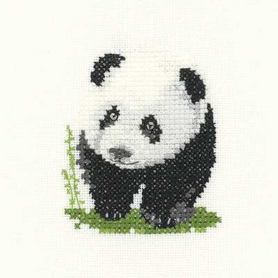 Panda Cross Stitch Kit by Heritage Crafts