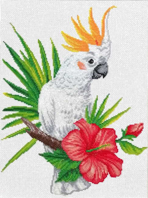 Cockatoo Call Printed Cross Stitch Kit by Needleart World