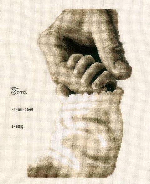 Baby Love Birth Sampler Cross Stitch Kit By Vervaco