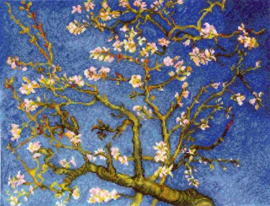 Almond Blossoms Cross Stitch Kit By RIOLIS