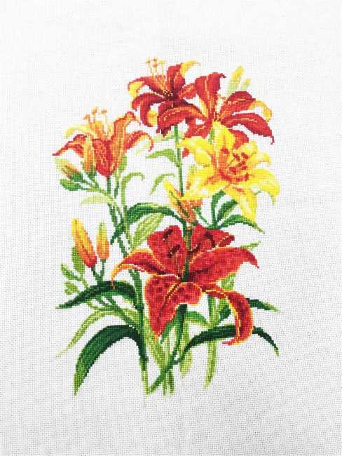 Tiger Lilies Cross Stitch Kit By RIOLIS