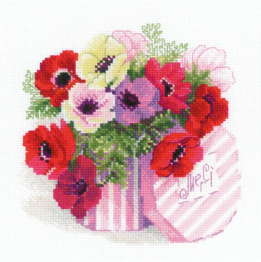 Merci Cross Stitch Kit By RIOLIS