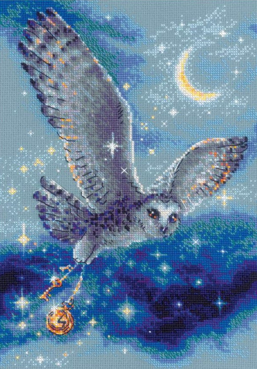 Magic Owl Cross Stitch Kit By RIOLIS