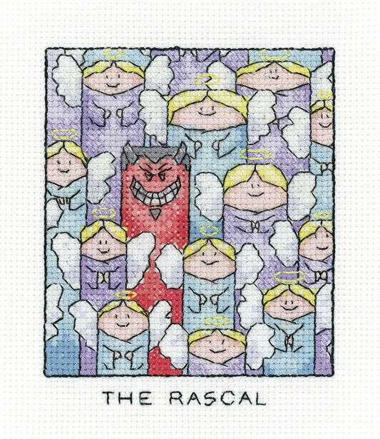 The Rascal Cross Stitch Kit by Heritage Crafts