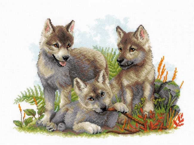 Sons of the Forest Cross Stitch Kit By RIOLIS