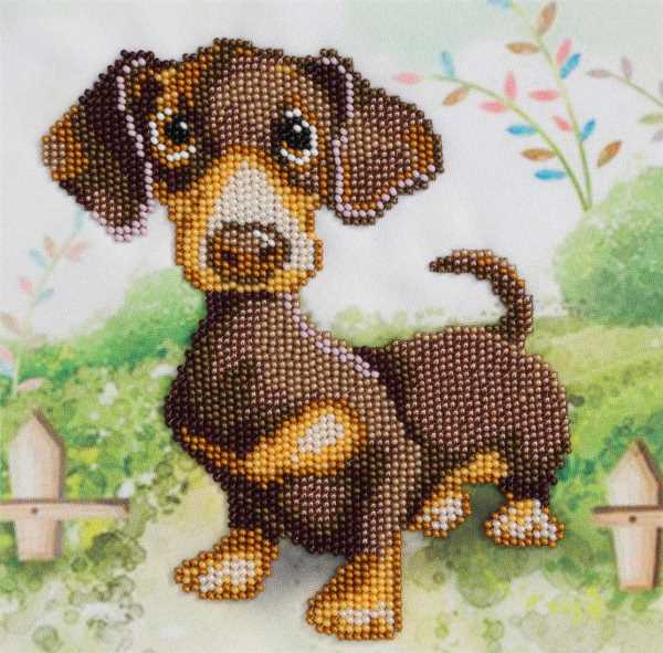 Dachshund Bead Embroidery Kit by VDV