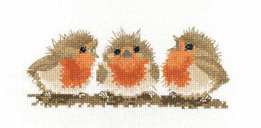 Ruffled Robins Cross Stitch Kit by Heritage Crafts