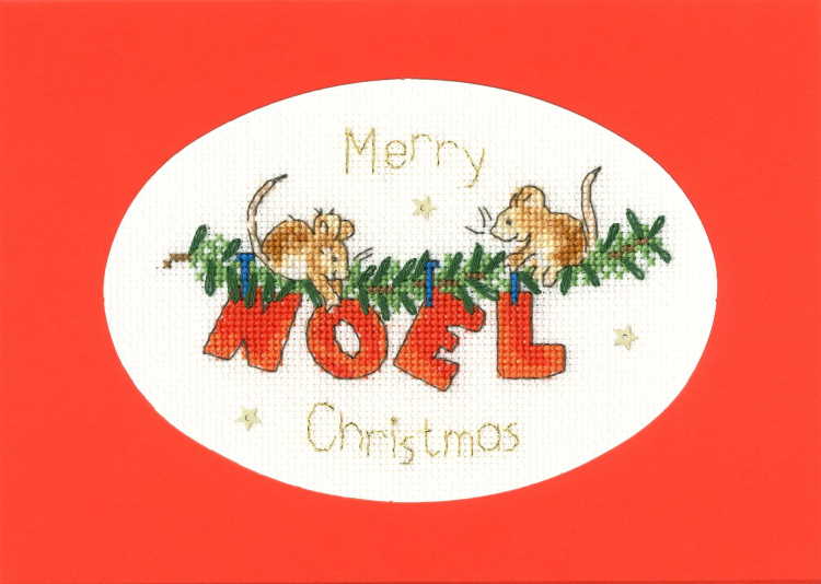 The First Noel Cross Stitch Christmas Card Kit by Bothy Threads