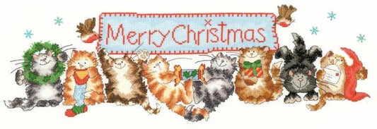 Merry Catmas Cross Stitch Kit By Bothy Threads